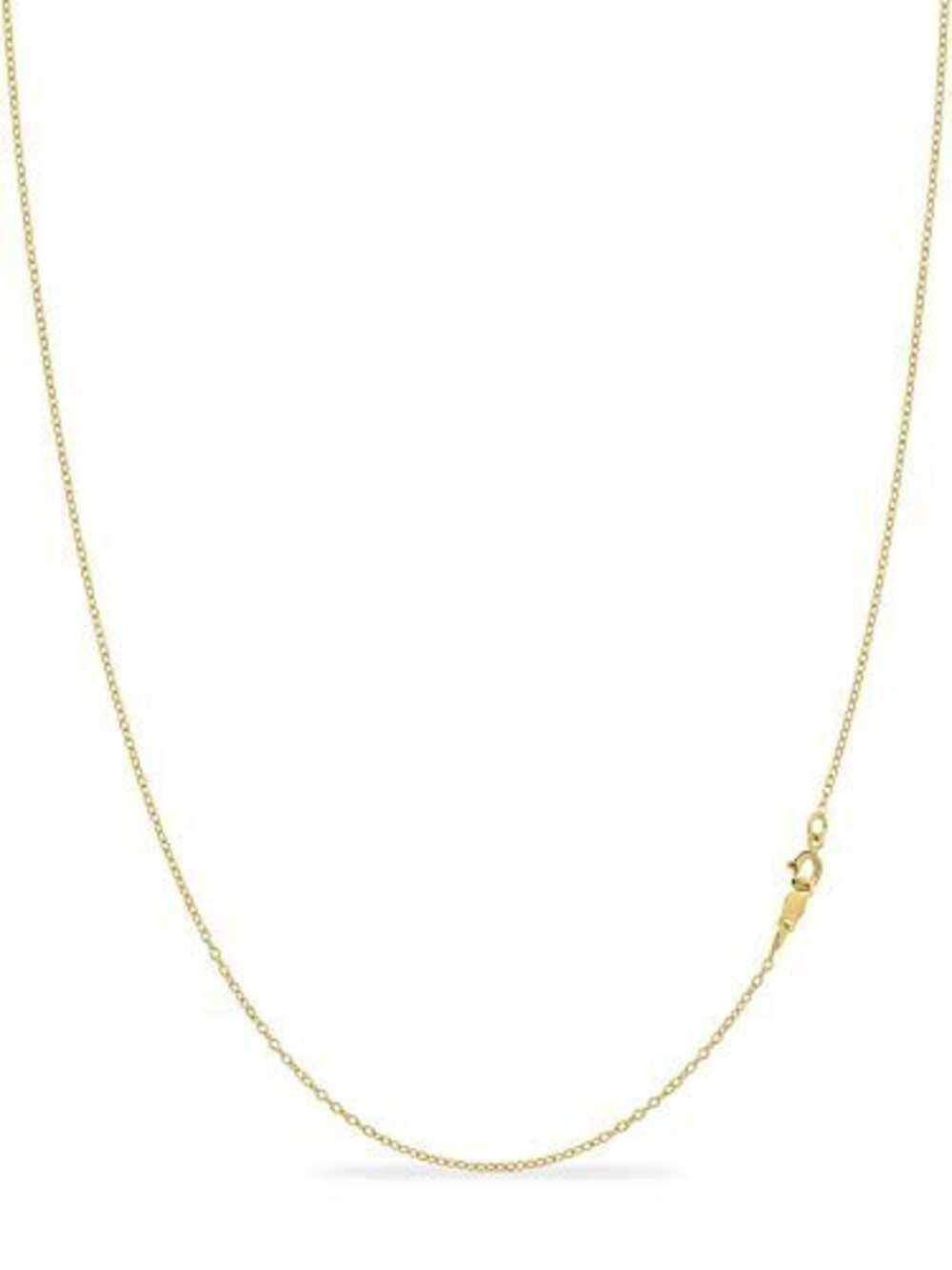 6439 1mm 925 Sterling Silver Necklace | 16-36 inch long Silver 18k Gold